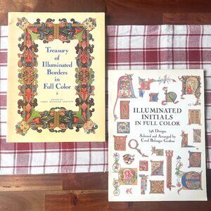 2 Vintage Victorian and Medieval Style
Clip Art Illustration Books Royalty Free